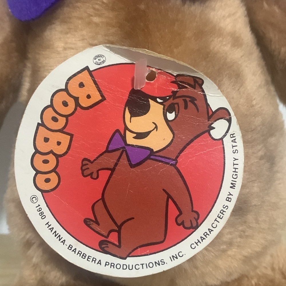 NWT Vintage Yogi 1980 Boo Boo Bear Authentic Mighty Star 13 Inch Plush Bear - Picture 5 of 6